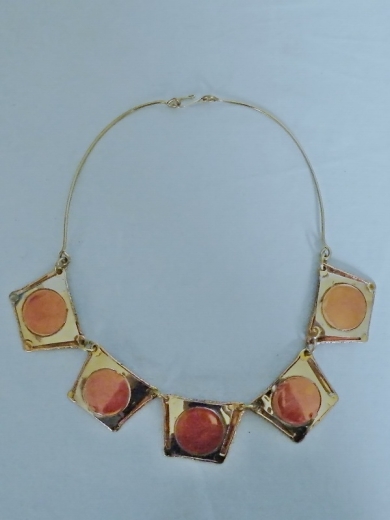 Collier aus Kupfer (ø ± 15 cm)